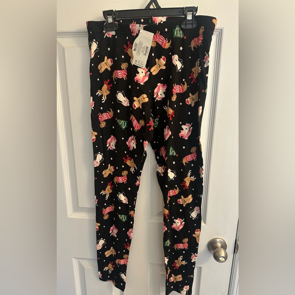 New Holiday Time Girls Christmas Icon Print Leggings Size XXL 18